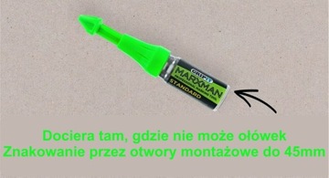 Маркер для глубоких отверстий + сверла - КОМПЛЕКТ