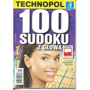 Krzyżówki 100 SUDOKU Z GŁOWĄ 10/2023 TECHNOPOL