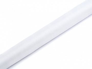 Biała ORGANZA gładka bieżnik 0,36x9 Ślub Komunia