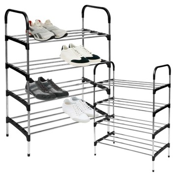 ПОЛКА 4 УРОВНЯ ДЛЯ ОБУВИ ОБУВЬ 16 ПАР ОБУВИ МЕТАЛЛИЧЕСКИЙ ШКАФ-СТОЙКА ПОЛКА