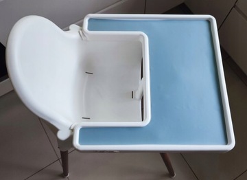 СИЛИКОНОВЫЙ КОВрик ДЛЯ ПОДНОСА ДЛЯ СТУЛА IKEA ANTILOP, СИНИЙ СТОЛ