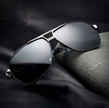 Черные мужские поляризационные солнцезащитные очки-пилоты, фильтр UV400, защита от солнца