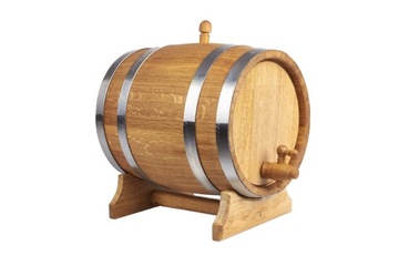 Дубовая бочка 15л для виски, самогона, вина, ликеров (с сертификатом ПЖ)