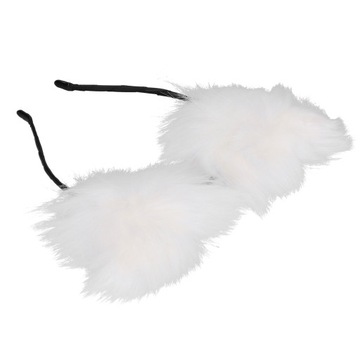 Кошачьи уши из искусственного меха с повязкой на голову