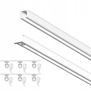 SZYNA SUFITOWA ALUMINIOWA MS 360cm Wave co 8 cm
