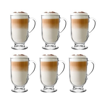 Szklanki do latte zestaw 6 kubków szklanych Altom Design Werona 310 ml