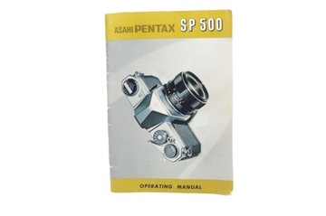 ASAHI PENTAX SP 500 -fabryczna instrukcja-katalog w jęz.angielski