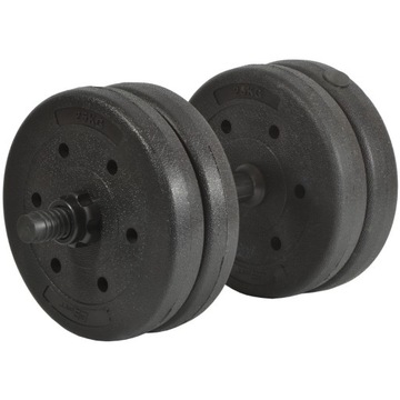 Obciążenia 4x2,5kg talerze + GRYF + zaciski Hantla