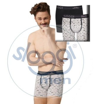 Sloggi slipy, bokserki majtki męskie sloggi men go movember short 2 szt XXL
