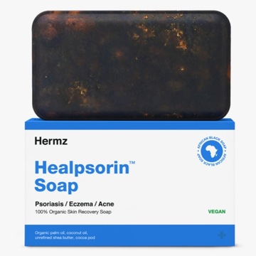 Hermz Healpsorin Африканское мыло для сухой кожи.