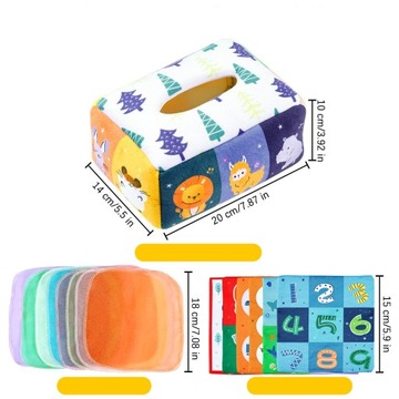 СОРТЕР С САЛФЕТКАМИ ПЛЮШЕВЫЕ ЖИВОТНЫЕ MONTESSORI SENSORY