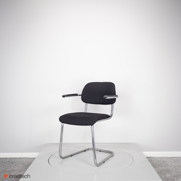 Krzesło biurowe czarne na płozach KB28