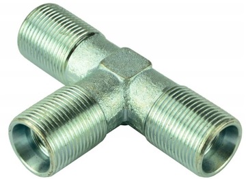 Nypel Hydrauliczny trójnik M22x1,5 BBB długi