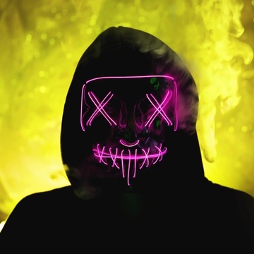 СВЕТЯЩАЯСЯ СВЕТОДИОДНАЯ МАСКА ЧИСТКА ХЭЛЛОУИН ДИСЦИПЛИНА ФАНТОМ КОСТЮМ для концерта