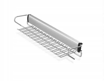 Wieszak wysuwany na krawaty srebrny W-3312