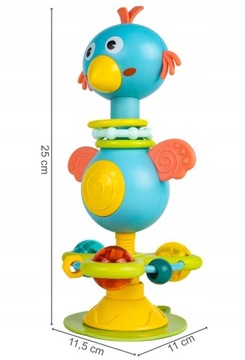 ФИДЖЕТ СПИННЕР на присоске СЕНСОРНАЯ ПОГРЕМКА-ПРИГРЫШКА-ИГРУШКА для ребенка до года