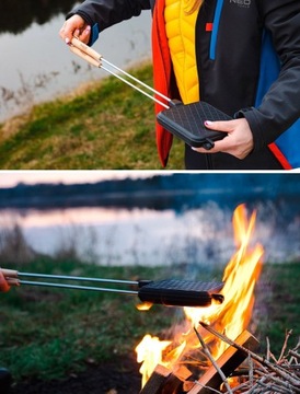 Тостер для сэндвичей у костра