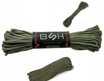 LINKA PARACORD MOCNA SOLIDNA 30M/100FT SURVIVAL OUTDOOR SZNUR TAKTYCZNY