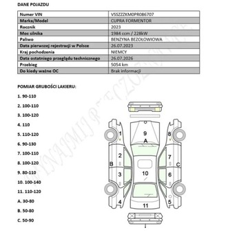 Cupra Formentor Crossover 2.0 TSI 310KM 2023 Cupra Formentor 4X4 Cupra Formentor VZ 2.0 Benz 310 km 2023R Vat 23 Warsz, zdjęcie 12