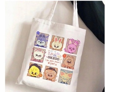 Torba zakupowa chenfangfang tkanina print (nadruk)