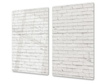 szklana deska stolnica szkło 2x 30x52 cegła