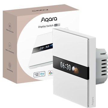 AQARA PRZEŁĄCZNIK ŚCIENNY DISPLAY SWITCH V1 Z WYŚWIETLACZEM 4P EU ZIGBEE