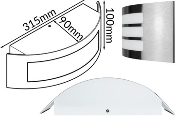 СВЕТОДИОДНЫЙ ФАСАДНЫЙ СВЕТИЛЬНИК НАРУЖНЫЙ НАСТЕННЫЙ СВЕТИЛЬНИК ДЛЯ ТЕРРАСЫ, БАЛКОНА E27