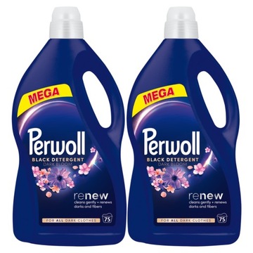 Perwoll Renew Dark Bloom Płyn do Prania Czerni i Ciemnych Tkanin 2x3,75l