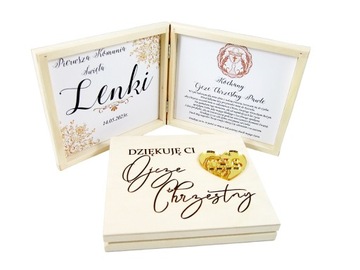 Благодарность родителям Крестной матери или Крестного отца.Первое причастие.Сувенир