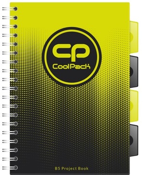 KOŁOZESZYT KOŁONOTES B5/200s KRATKA COOLPACK LEMON