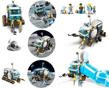 ŁAZIK KSIĘŻYCOWY NOWE KLOCKI LEGO CITY KOSMOS KSIĘŻYC POJAZD NA MARSIE NASA