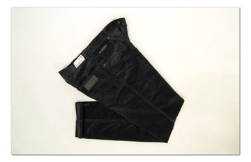 Wrangler Texas Slim Navy spodnie sztruksy W30 L32