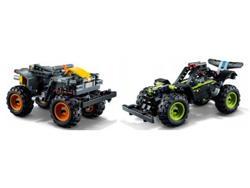 LEGO Technic Monster Jam Max-D 42119 2w1 i 42118 Grave Digger 2w1