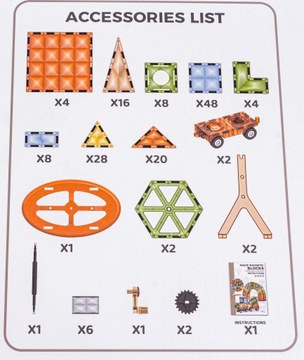 Магнитные конструкторы 3D фигурки транспортных средств 153 шт.