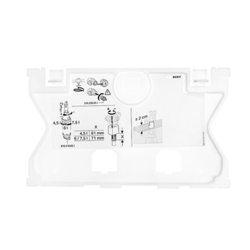 ЗАЩИТНАЯ НАКЛАДКА GEBERIT ДЛЯ РАМЫ SIGMA UP320