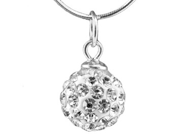VERSIL - wisior kulka cyrkonia 10 mm SREBRO 925