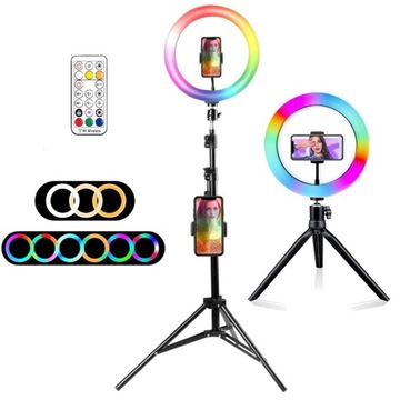 MOZOS LAMPA PIERŚCIENIOWA LED 26CM DO FOTOGRAFII FILMÓW PODCASTÓW YOUTUBE