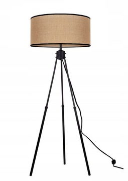Lampa Stojąca Podłogowa Trójnóg Abażur JUTA BOHO