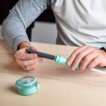 БУТЫЛКА ФИЛЬТРА ДЛЯ ВОДЫ ИЗ МЯТНОГО СТЕКЛА