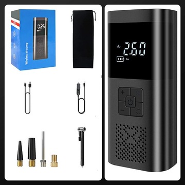 АВТОМОБИЛЬНЫЙ КОМПРЕССОР МОТОЦИКЛ БЕСПРОВОДНОЙ НАСОС ВЕЛОСИПЕД POWERBANK USB