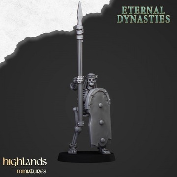 Tomb Kings Ancient Skeletons with Spear Highlands Miniatures x 1