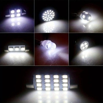 АВТОМОБИЛЬ ИНТЕРЬЕР СВЕТ ПРИВЕЛО 6000K 300LM 12V T10 SMD 70 ШТ.