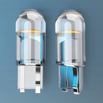 НАБОР СВЕТОДИОДНЫХ КРИСТАЛЛИЧЕСКИХ ЛАМП W5W T10 СФЕРА COB 360 ФУТОВ