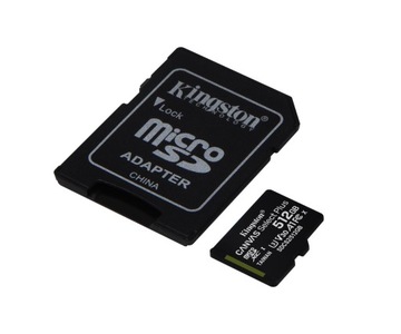 KINGSTON micro SD XC 512 ГБ U3 V SDCS2 CANVAS PLUS