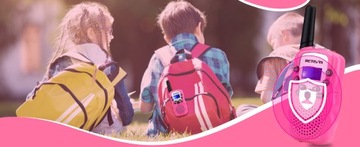 Retevis RT388 Рация детская PMR446, Фонарик VOX (розовый, 1 пара)