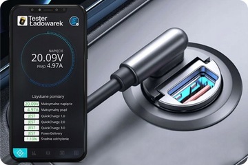 АВТОМОБИЛЬНОЕ ЗАРЯДНОЕ УСТРОЙСТВО USB A QC3.0 / USB C 20 Вт USB С КАБЕЛЕМ ПОДСВЕТКИ MICRO C