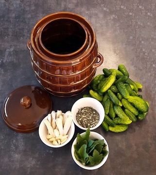 ГЕРМЕТИЧНЫЙ ГОРШОК ДЛЯ СКОРБКИ КЕРАМИЧЕСКАЯ БОЧКА 12Л