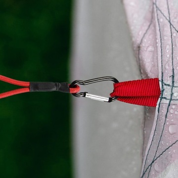 Эластичные шнуры Heavy Duty Outdoor, мини-банджи-шнуры с карабином, красные