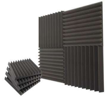 Klinové panely absorbující přebytečný zvuk gr.7cm Set pěna 4ks houbička
