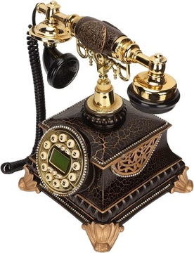 Ретро стационарный телефон, старомодный телефон